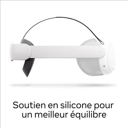 Sangle de Maintien Ergonomique Élite pour Casque Meta Quest 3 & 3S - Noir & Blanc