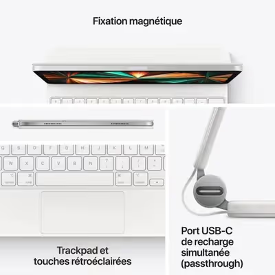 Magic Keyboard pour iPad Pro 12,9 pouces (5ᵉ génération) - Français - Noir