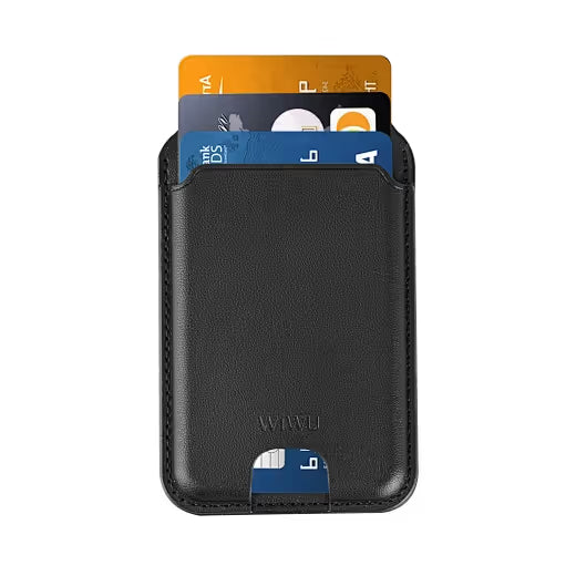 Portefeuille Magnétique WiWu 2en1 avec Forte Absorption Magnétique - Noir