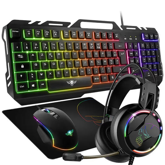 Pack Gaming 4en1 Gamer Spirit Of Gamer Pro-MKH5 RGB - Noir