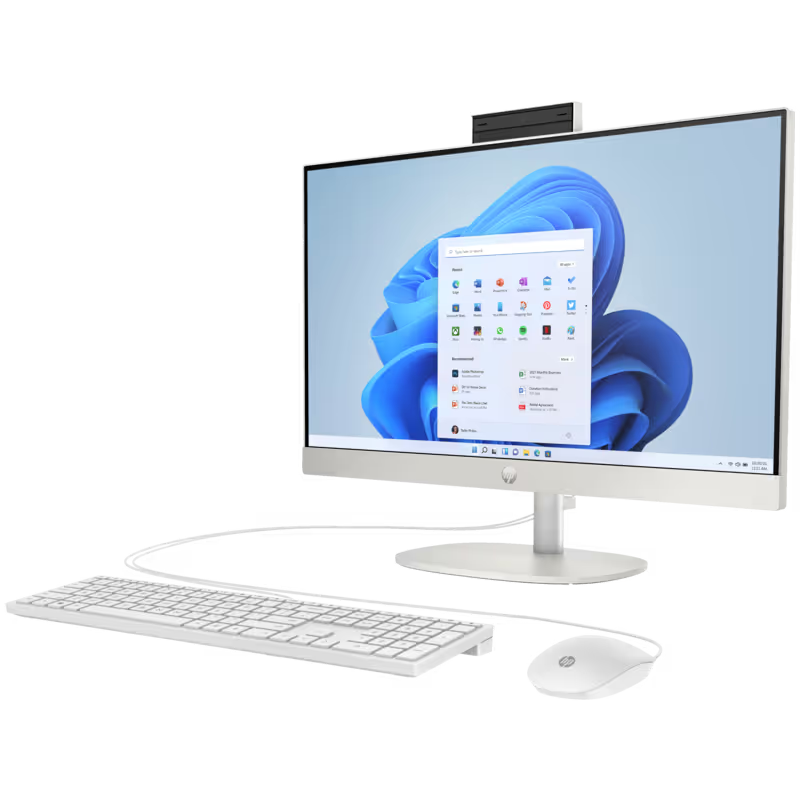 Pc De Bureau All-in-One HP 24-CR0020NK  i5-1335U 16GO 512GO SSD Win 11 – Blanc
