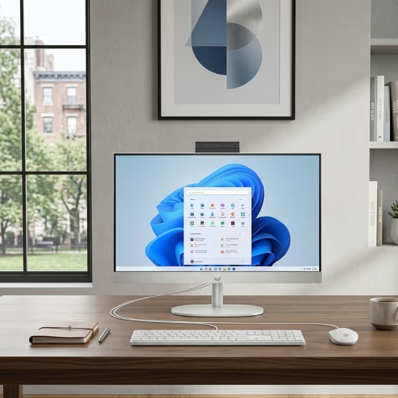 PC de Bureau All In One HP AI 24-cr2023nk Ultra 5 225U 8Go 512Go SSD - Blanc