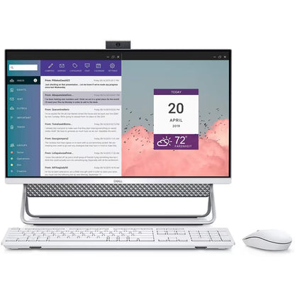 PC De Bureau ALL IN ONE DELL INSPIRON 24 5410-i7 12É GÉN 16GO 256GO + 1To SSD – Blanc