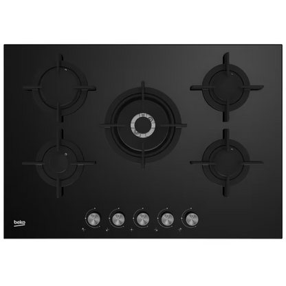 Plaque de Cuisson Encastrable Beko HILW75222S 5 Feux 75 cm - Noir
