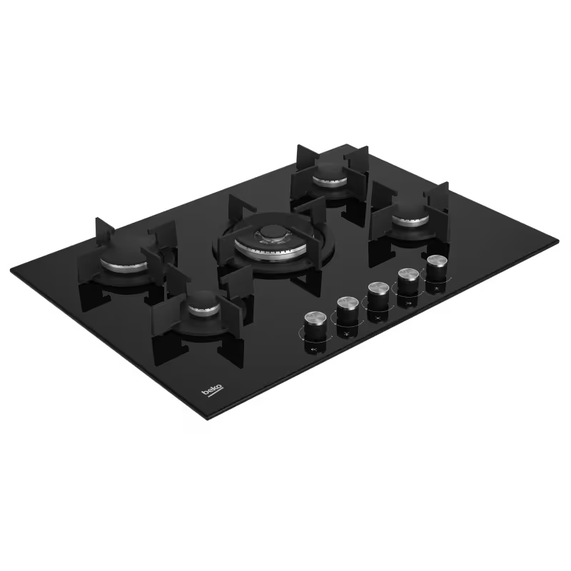 Plaque de Cuisson Encastrable Beko HILW75222S 5 Feux 75 cm - Noir