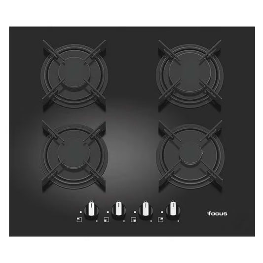 Plaque de Cuisson Encastrable FOCUS F409B 4 Feux 60 cm - Noir
