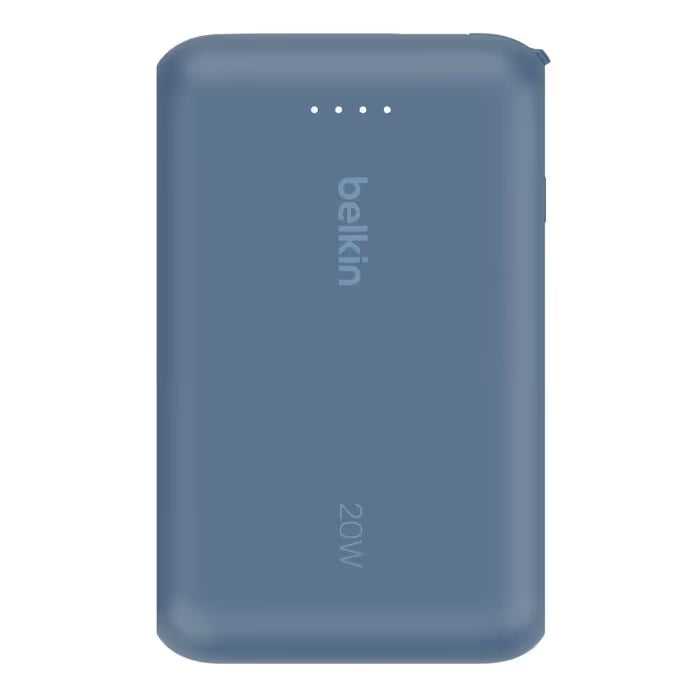 Power Bank Belkin 10K avec Câble Intégré - Bleu