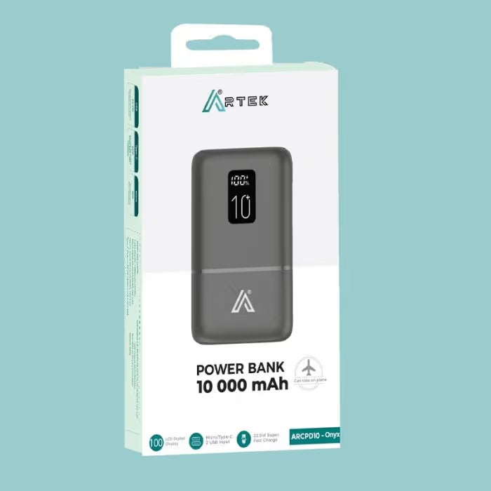 Power Bank ARTEK 10000mAh - Onyx