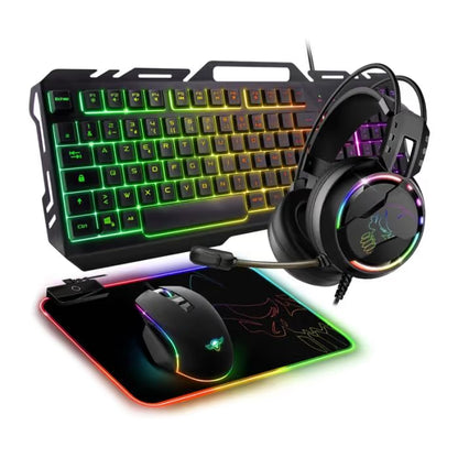 Pack Gaming 4en1 Gamer Spirit Of Gamer Ultimate MK300 RGB - Noir