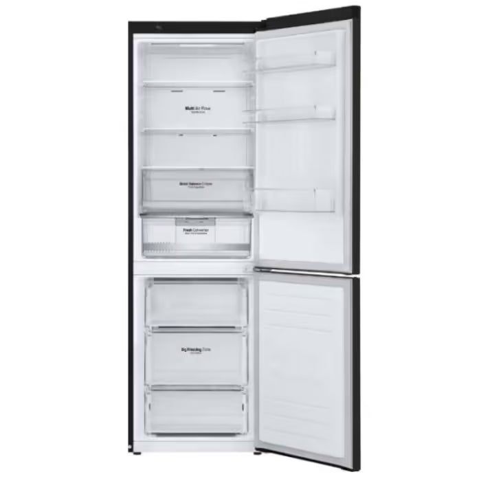 Réfrigérateur Combiné LG GR-B459NQFM 374L NoFrost - Noir Mat