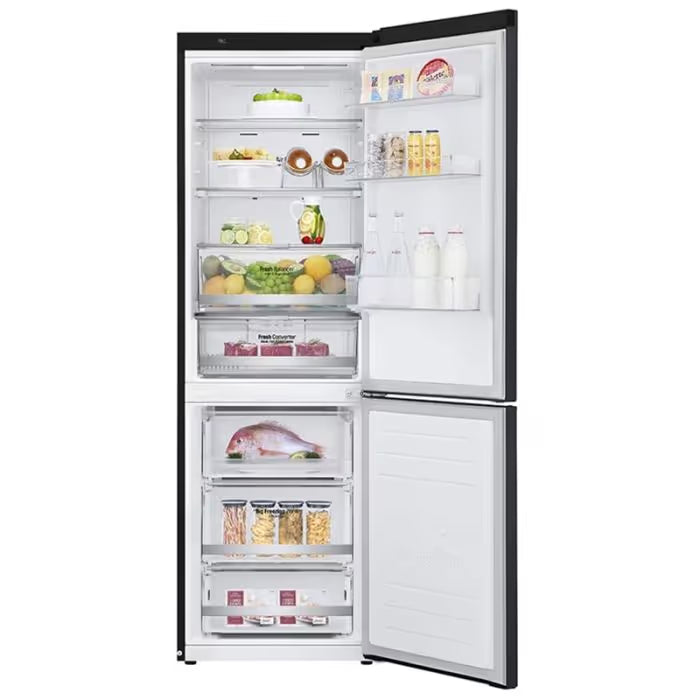 Réfrigérateur Combiné LG GR-B459NQFM 374L NoFrost - Noir Mat