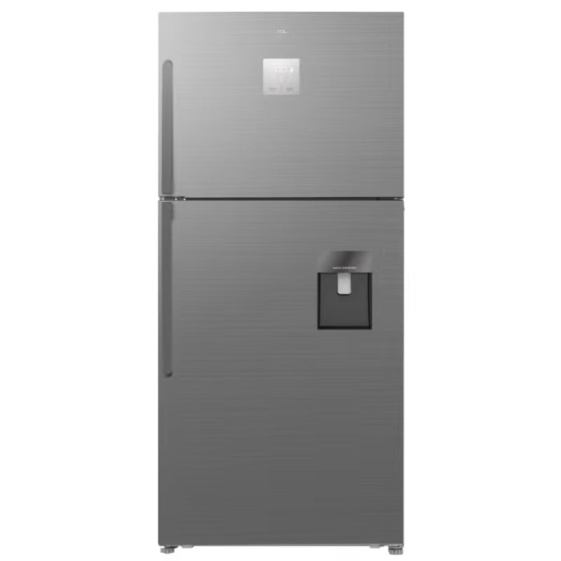 Réfrigérateur TCL P545TMN Double Portes INVERTER No Frost 536 Litres Avec Afficheur et Distributeur d'eau- INOX