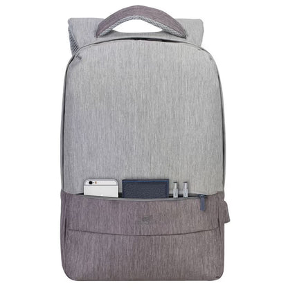 Sac à dos RIVACASE Pour Ordinateur Portable 7562- 15.6''- Gris & Mocha