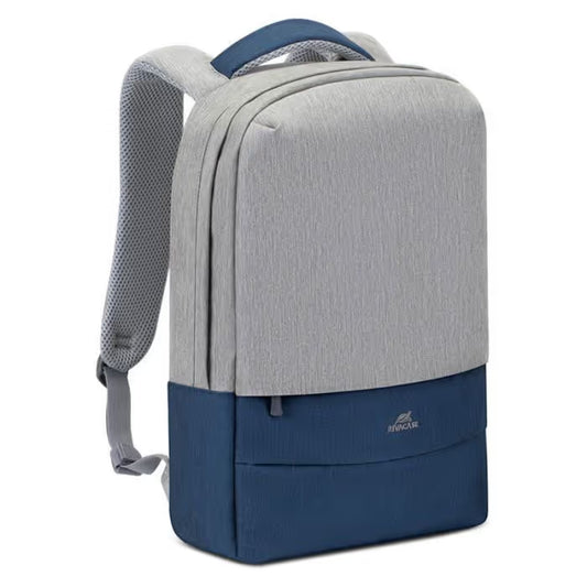 Sac à dos RIVACASE Pour Ordinateur Portable 7562- 15.6''- Gris & Bleu Foncé