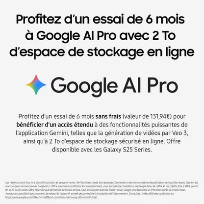 Samsung Galaxy S25 FE AI Smartphone 256Go - Noir Absolu