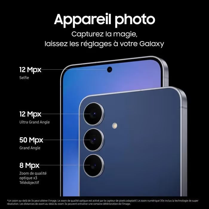 Samsung Galaxy S25 FE AI Smartphone 256Go - Noir Absolu