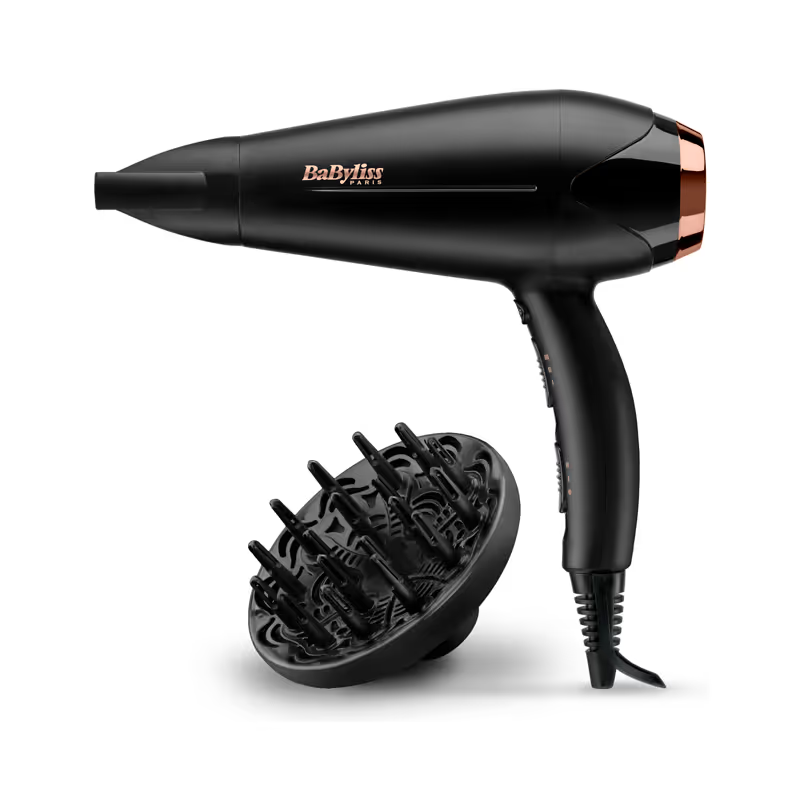 Sèche-cheveux Babyliss Turbo Shine D570DE 2200W - Noir & Gold