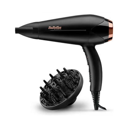 Sèche-cheveux Babyliss Turbo Shine D570DE 2200W - Noir & Gold