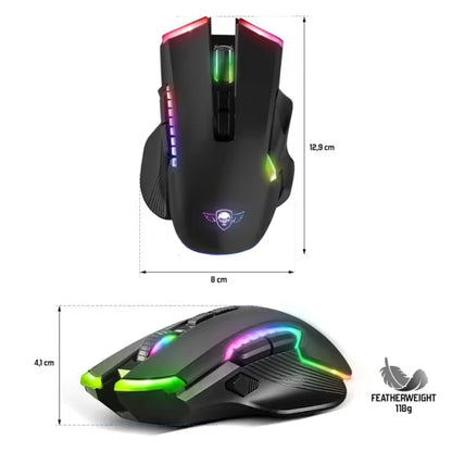 Souris Gaming Sans Fil Spirit Of Gamer Elite-M70 RGB - Noir