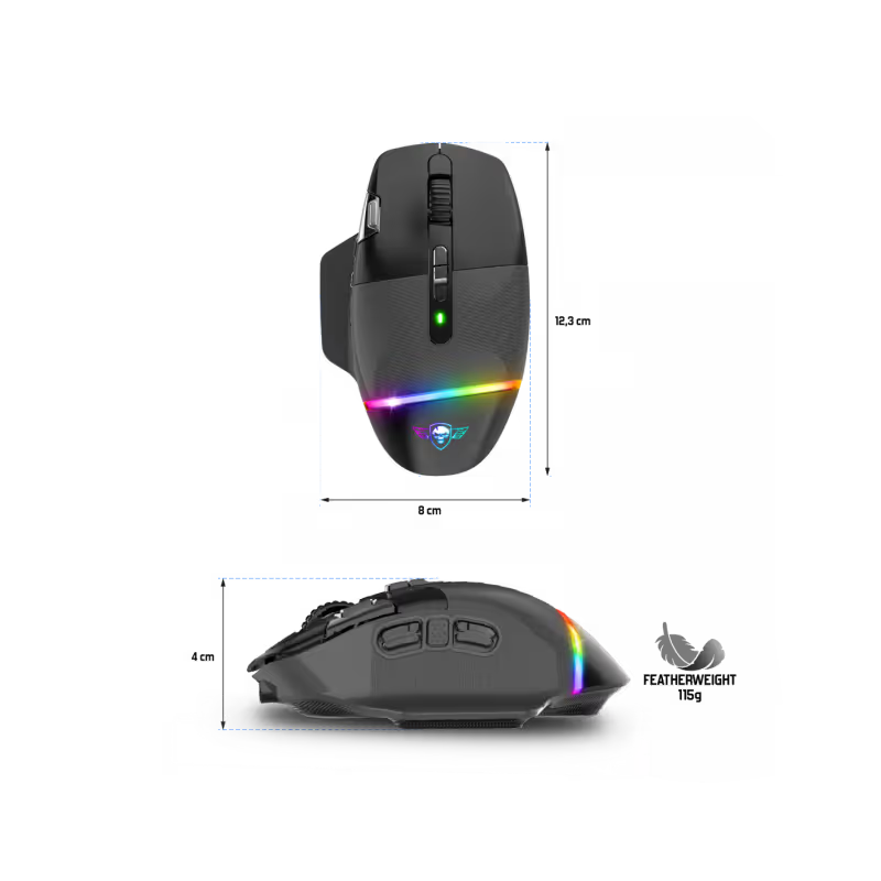 Souris Gaming Sans Fil Spirit Of Gamer XPERT-M800 RGB - Noir