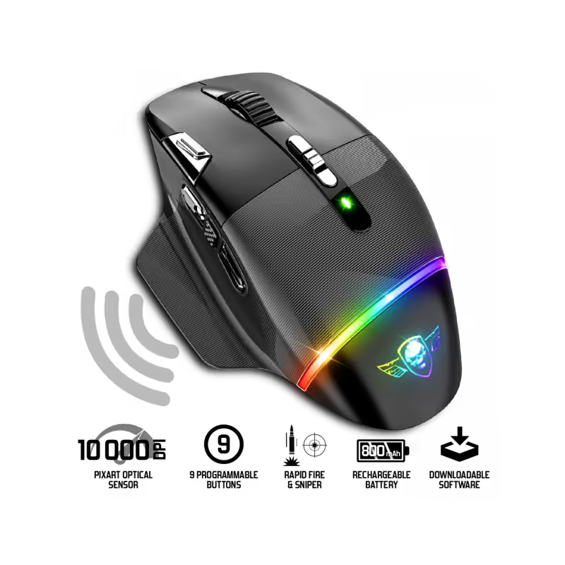 Souris Gaming Sans Fil Spirit Of Gamer XPERT-M800 RGB - Noir