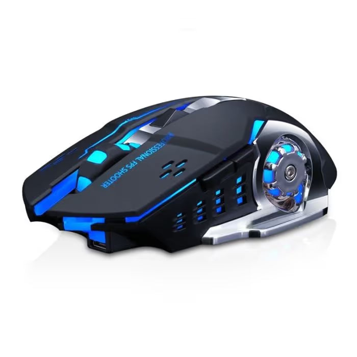 Souris Gaming Sans Fil T-Wolf Q13 Rétroéclairé - Noir