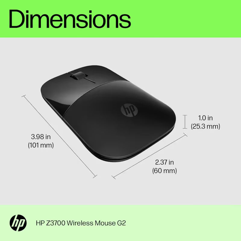 Souris Optique sans fil HP Z3700 - Silver
