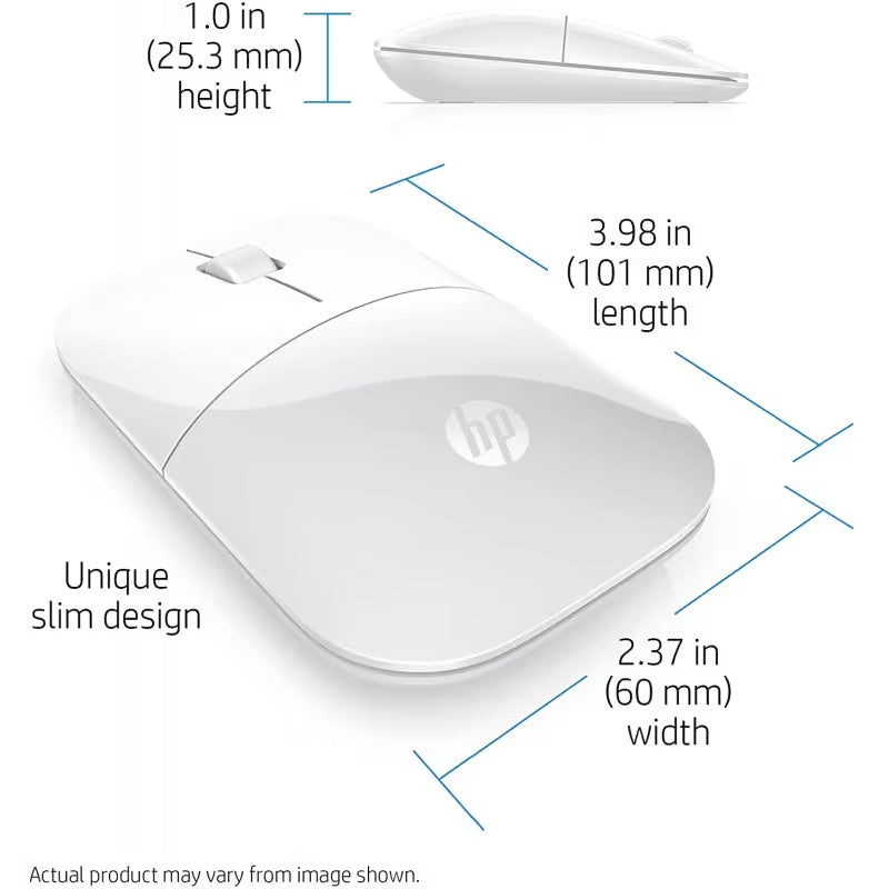 Souris Optique sans fil HP Z3700 - Blanc