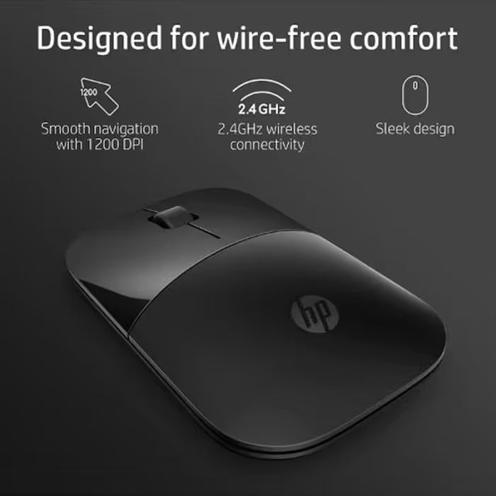 Souris Optique sans fil HP Z3700 - Noir