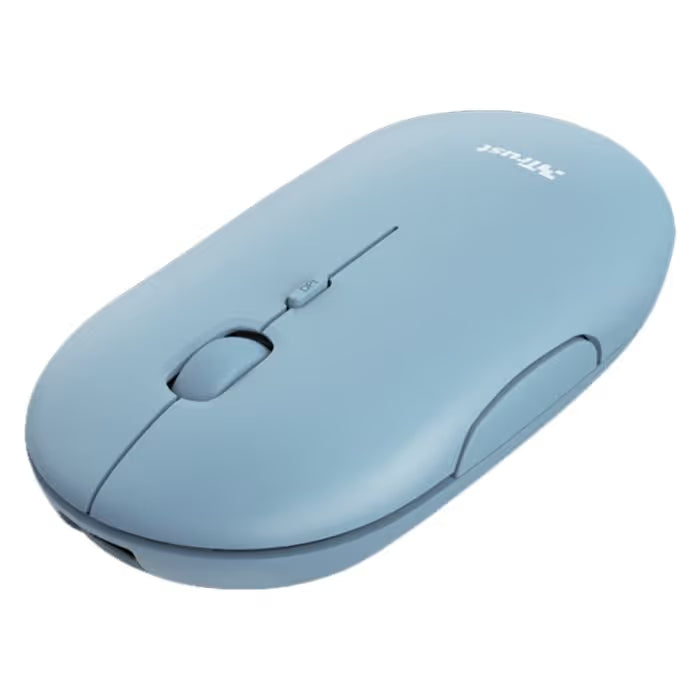 Souris Sans Fil Trust Puck Ultra Fine Rechargeable - Bleu