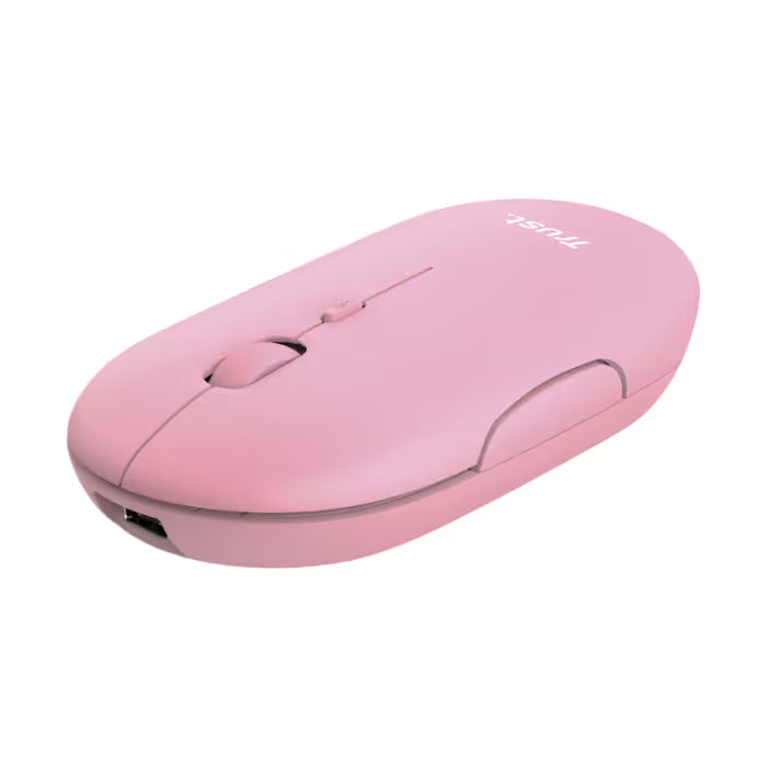 Souris Sans Fil Trust Puck Ultra Fine Rechargeable - Rose