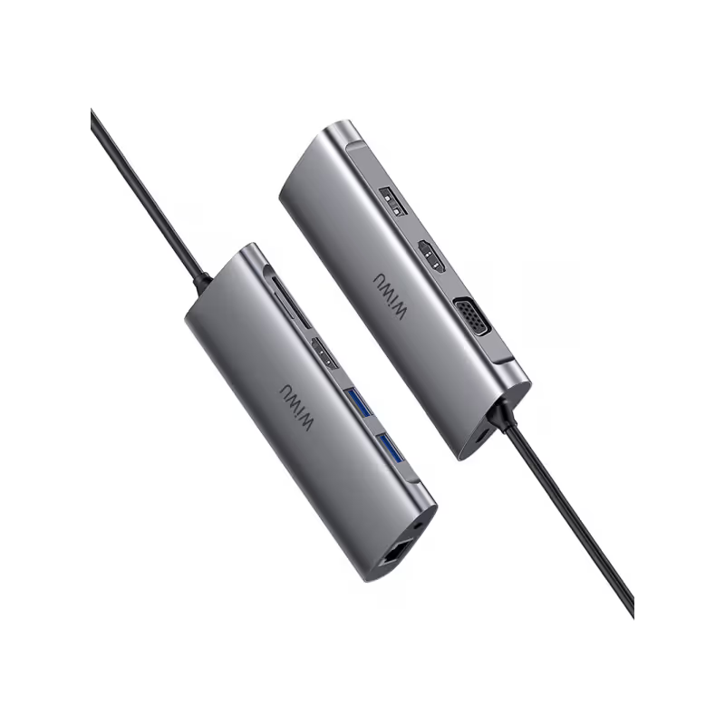 WIWU ALPHA 11 IN 1 USB-C HUB A11312H - GRAY