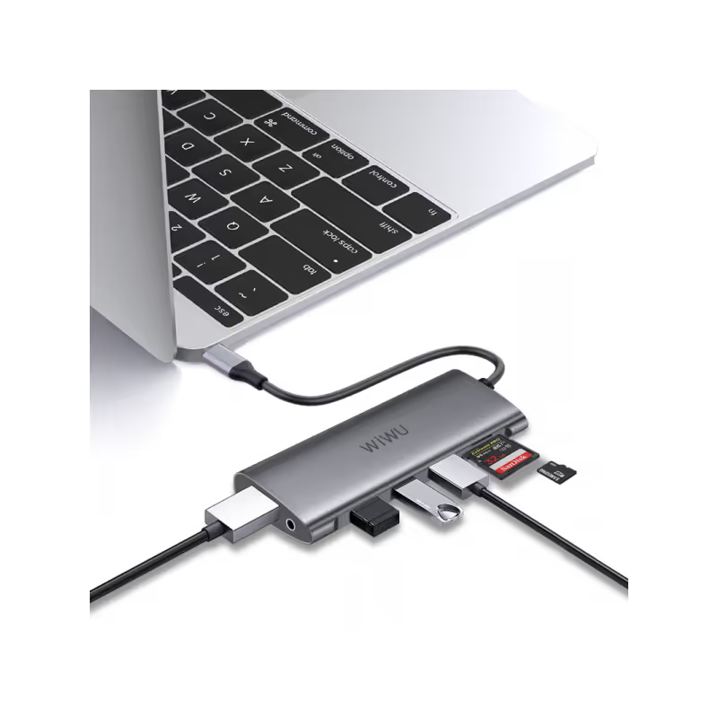 WIWU ALPHA 11 IN 1 USB-C HUB A11312H - GRAY