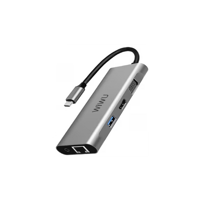 WIWU ALPHA 11 IN 1 USB-C HUB A11312H - GRAY