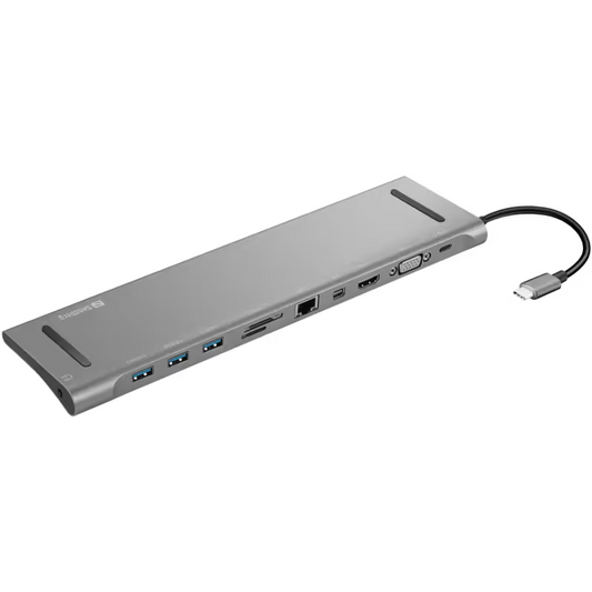 Station D’accueil tout en 1 USB-C Sandberg 136-23 - Gris