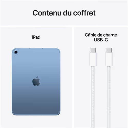 Apple - iPad 11" A16 256 Go Wifi 2025 - Bleu