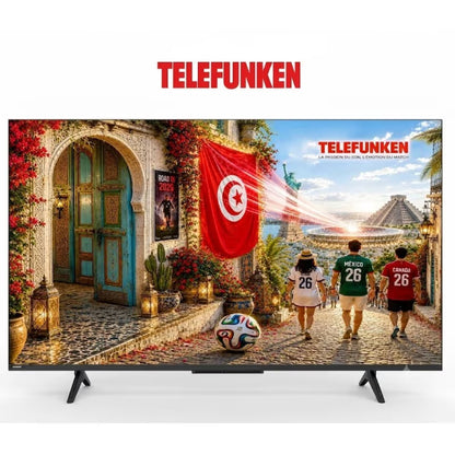 TV TELEFUNKEN X6F 55" Mini LED GOOGLE TV 4K MATTE SCREEN  Avec Récepteur Intégré