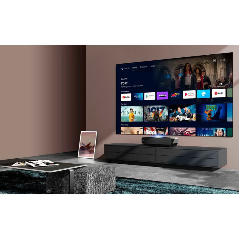 TV HISENSE L5G Series 100" UHD 4K Smart Laser TV Android WiFi - Noir