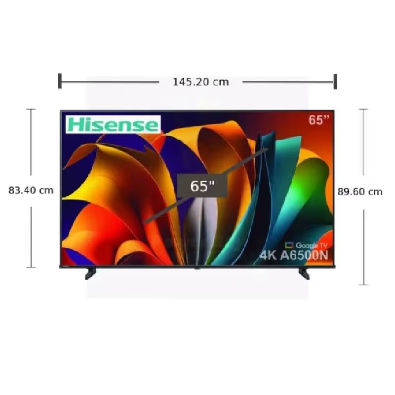 TV Hisense A6500N 65" Smart 4K UHD DLED Google TV - Noir
