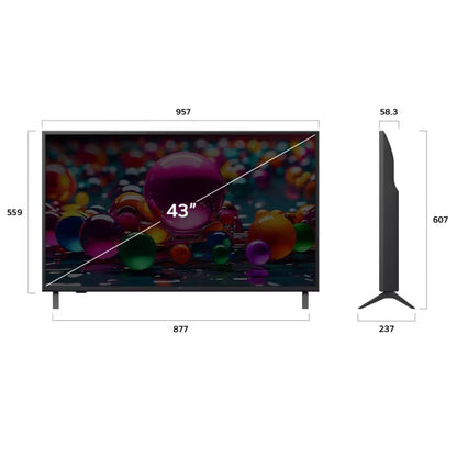 TV LG 43'' AI UA85 4K Smart (43UA85006LA)