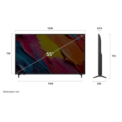 TV LG 55 '' QNED EV AI QNED70 4K Smart TV 2025 - Noir