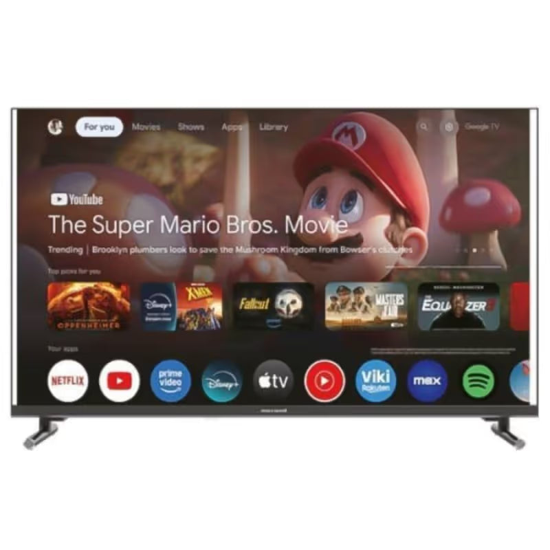 TV Maxwell MG60 65" QLED 4k Smart  Google Tv - Noir