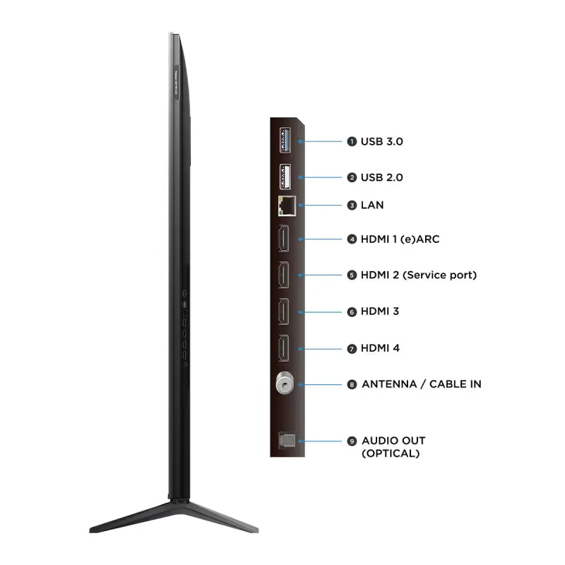 TV TCL 85" Smart TV QLED MINI LED TV-TCL-85C6K- Noir