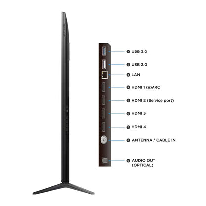 TV TCL 85" Smart TV QLED MINI LED TV-TCL-85C6K- Noir