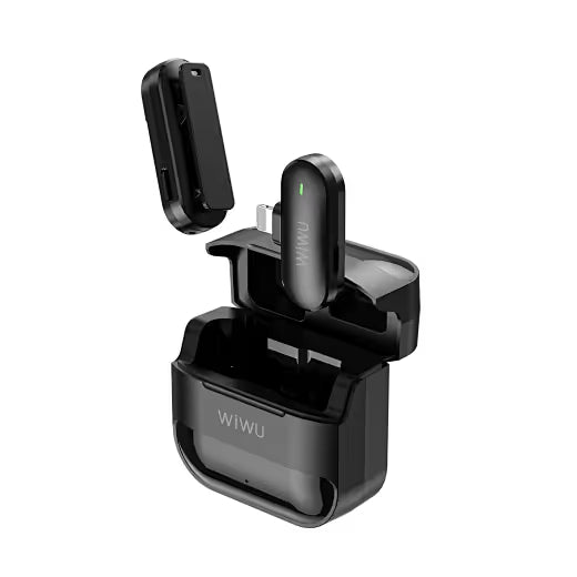 Mini Microphone Sans Fil WiWu pour Smartphone - Noir