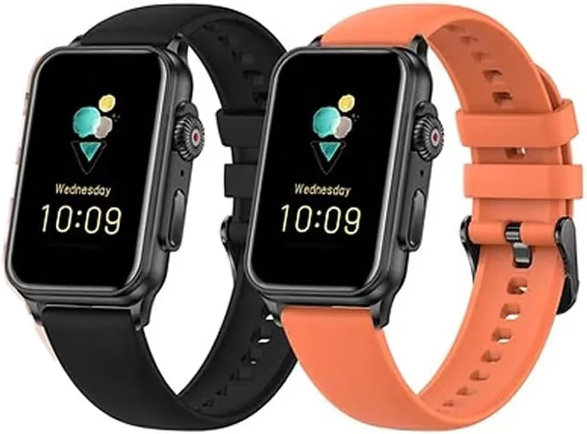 Montre connectée Haino Teko S4 Mini Noir/Orange - 2 Ceintures