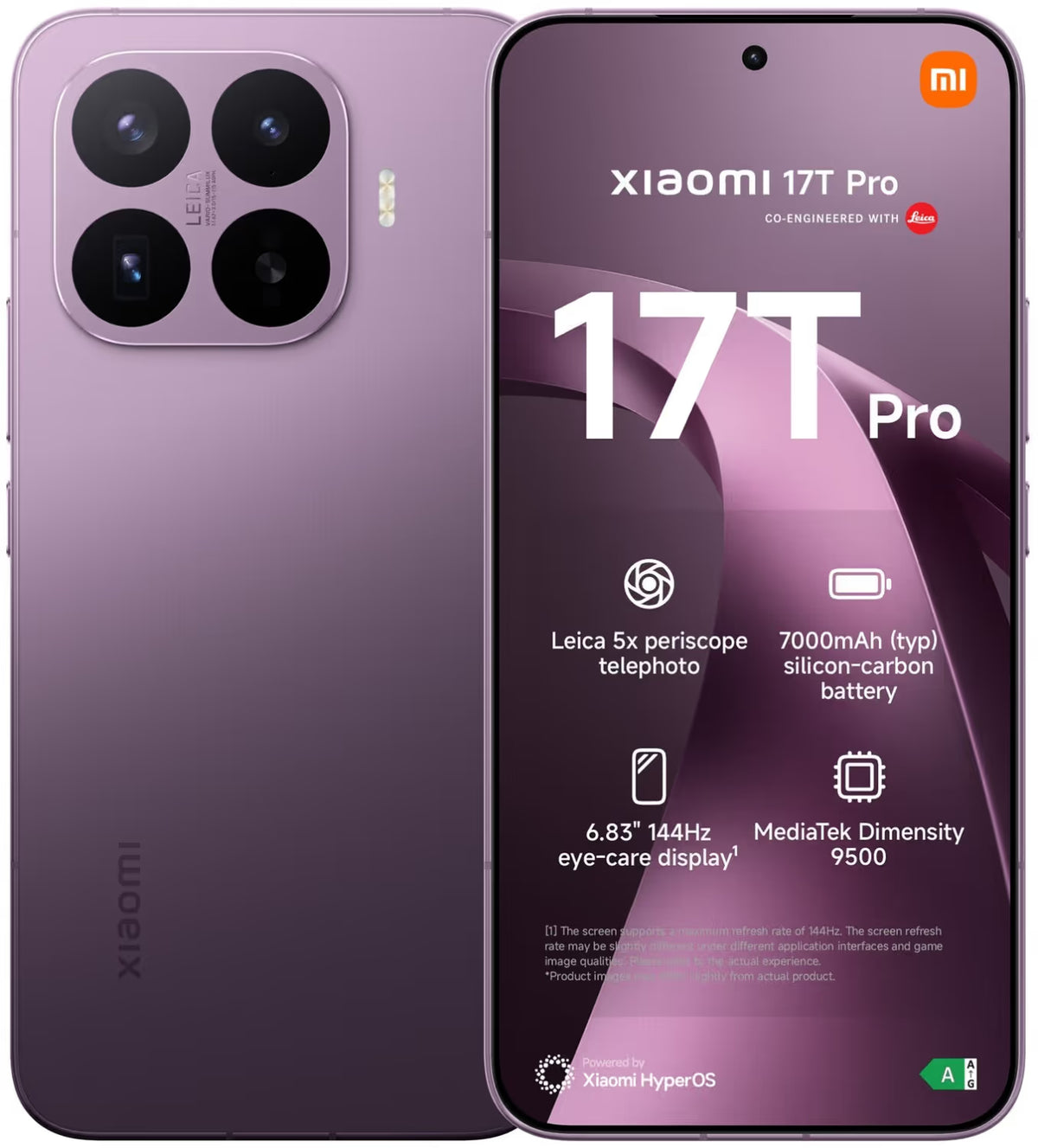 Xiaomi 17T Pro 5G 12 Go 256 Go - Violet