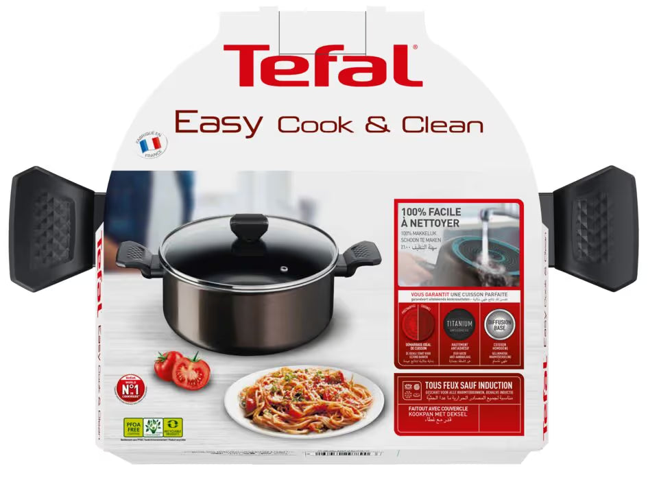 Faitout Tefal Easy Cook&Clean 24cm (B5544602)