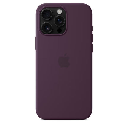 Coque en Silicone MagSafe pour iPhone 16 Pro Max - Prune