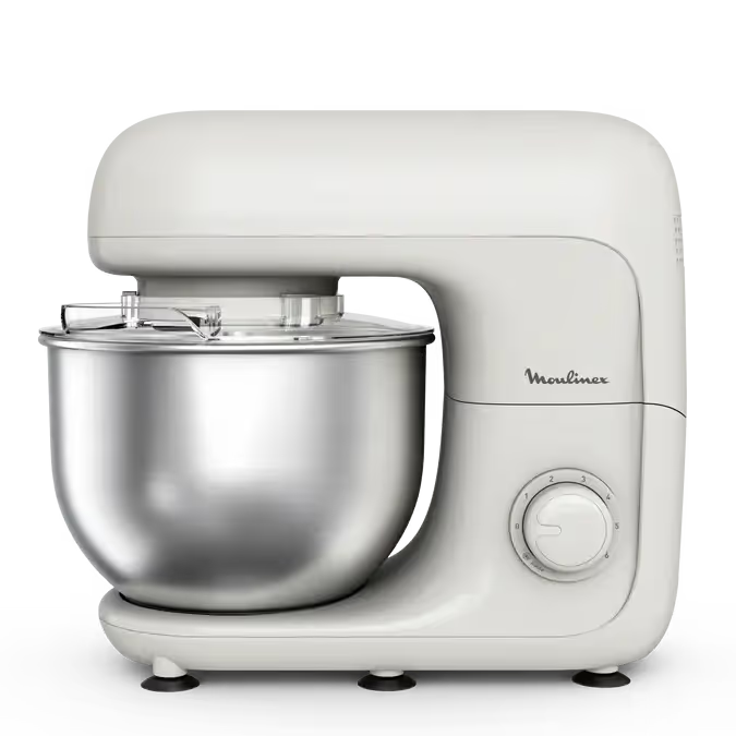 Robot Pétrin Moulinex Master Chef 800W Bake Essential Ivoire- Blanc
